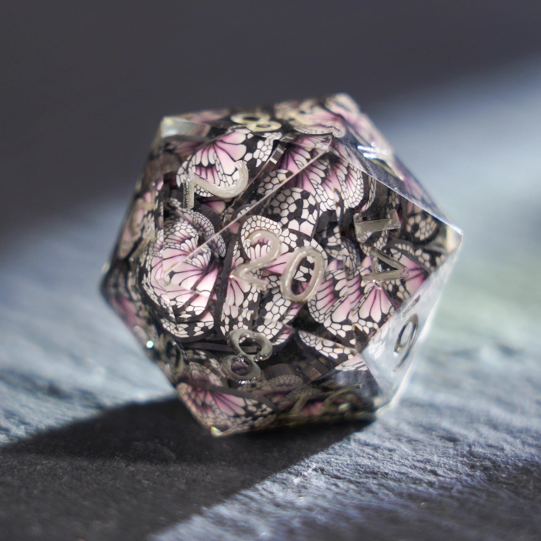 Moonflutter Resin Dice Set