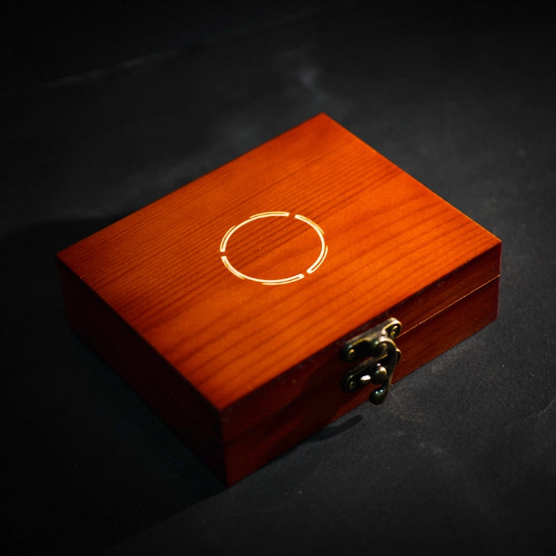 Vintage Wooden Dice Storage Box - DragonStone