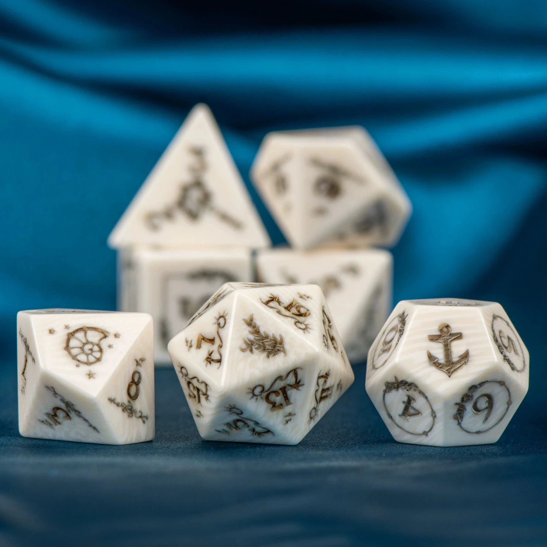 When a Whale Falls, Life Awakens — Natural Tibetan Yak Bone Dice Set (Limited Edition)