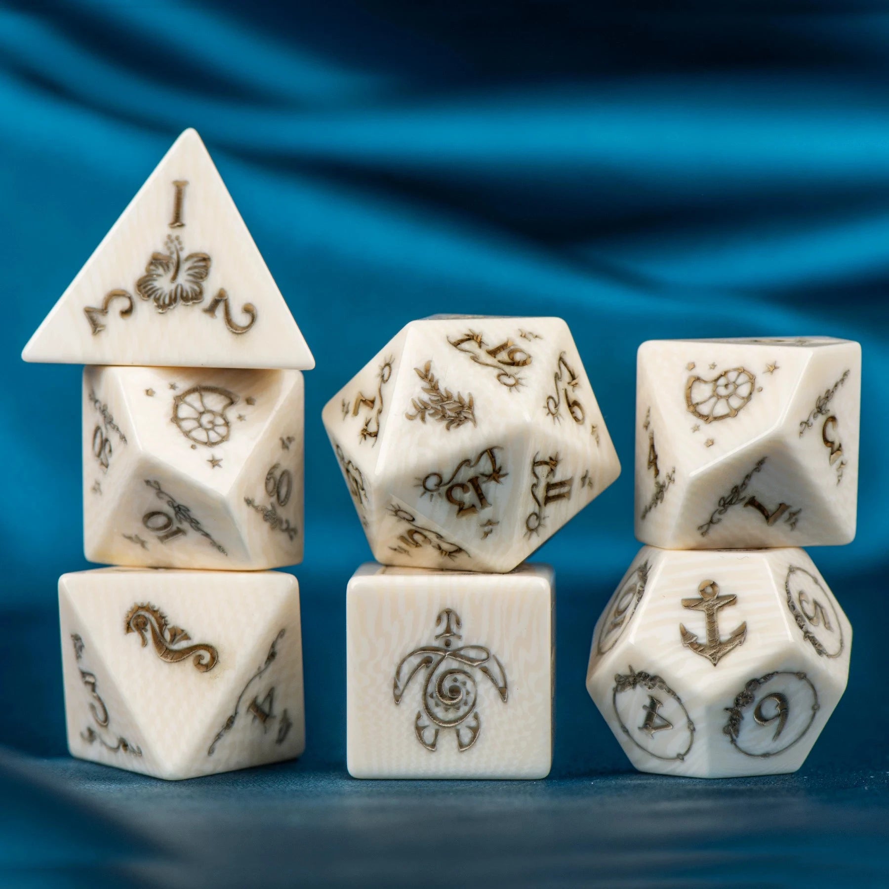 When a Whale Falls, Life Awakens — Natural Tibetan Yak Bone Dice Set (Limited Edition)