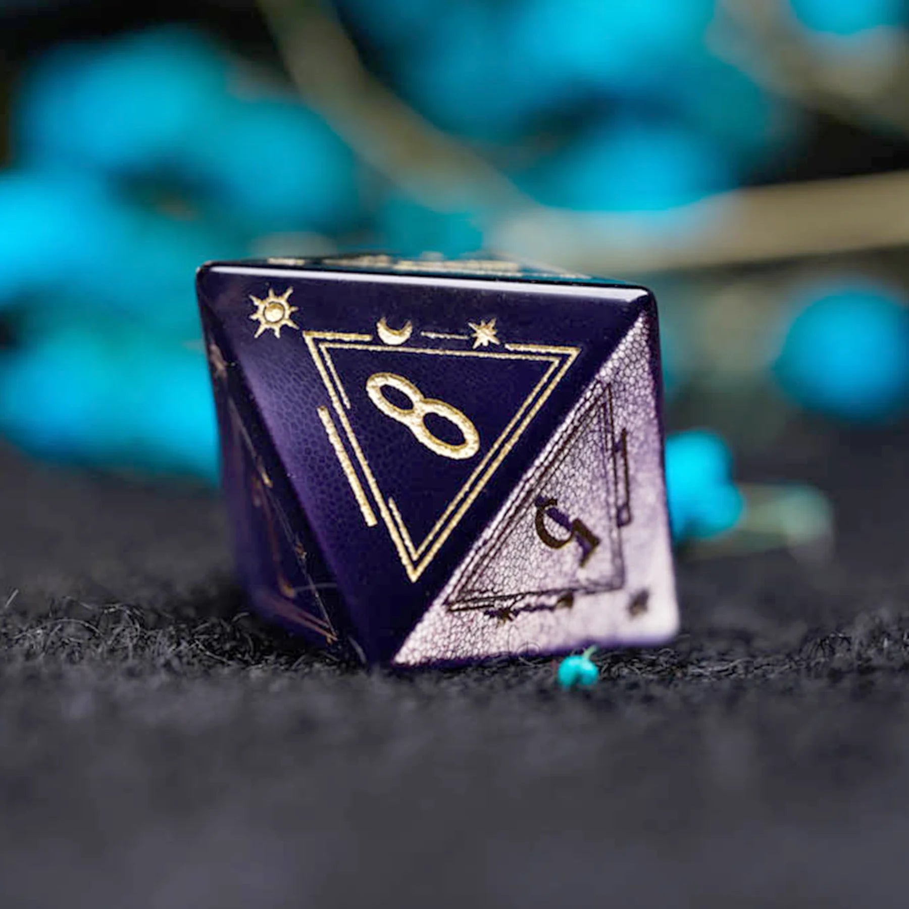 Celestial Palace · Shadow of the Night · Purple Cat’s Eye Dice Set