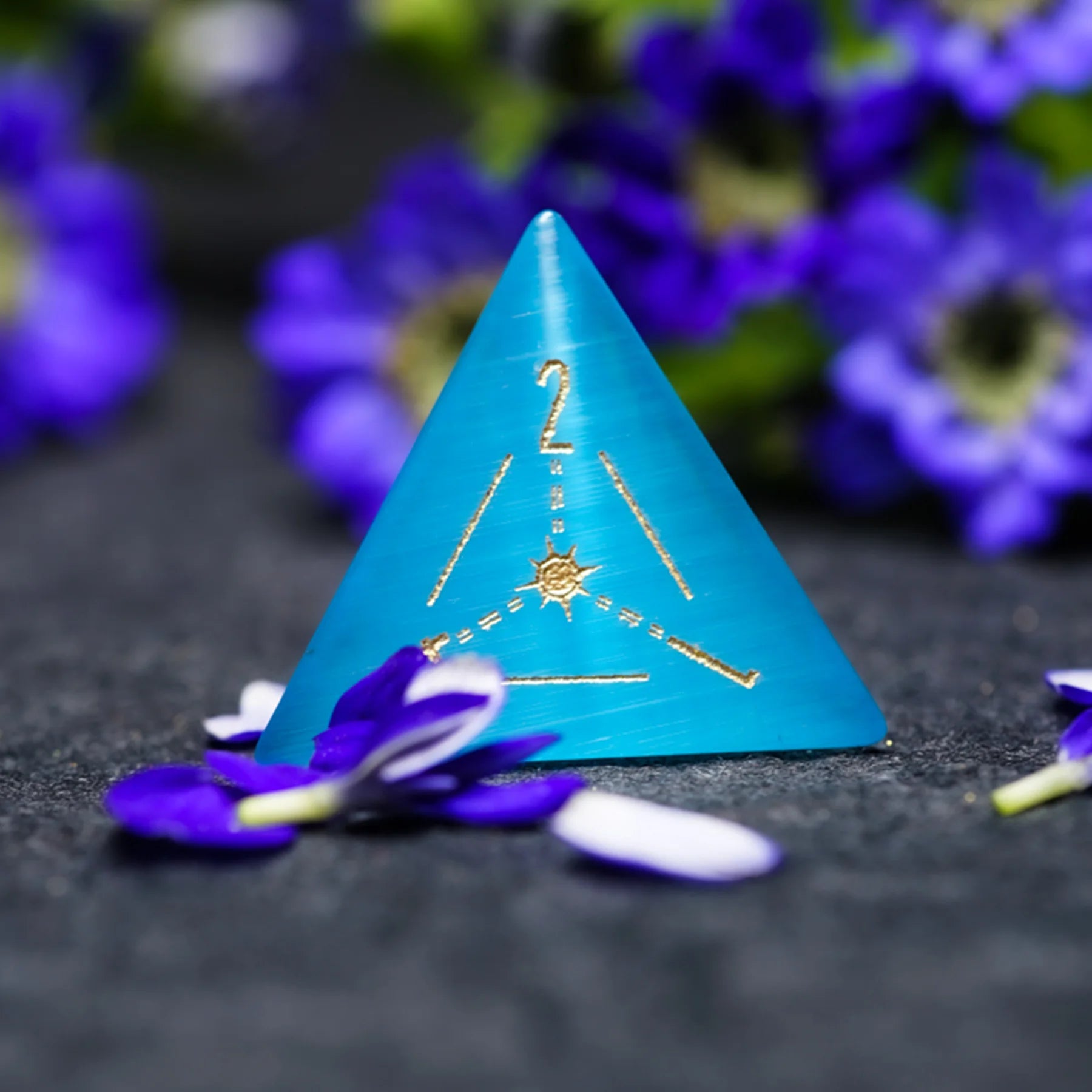 Celestial Palace · Song of the Sirens · Aquamarine Cat’s Eye Dice Set