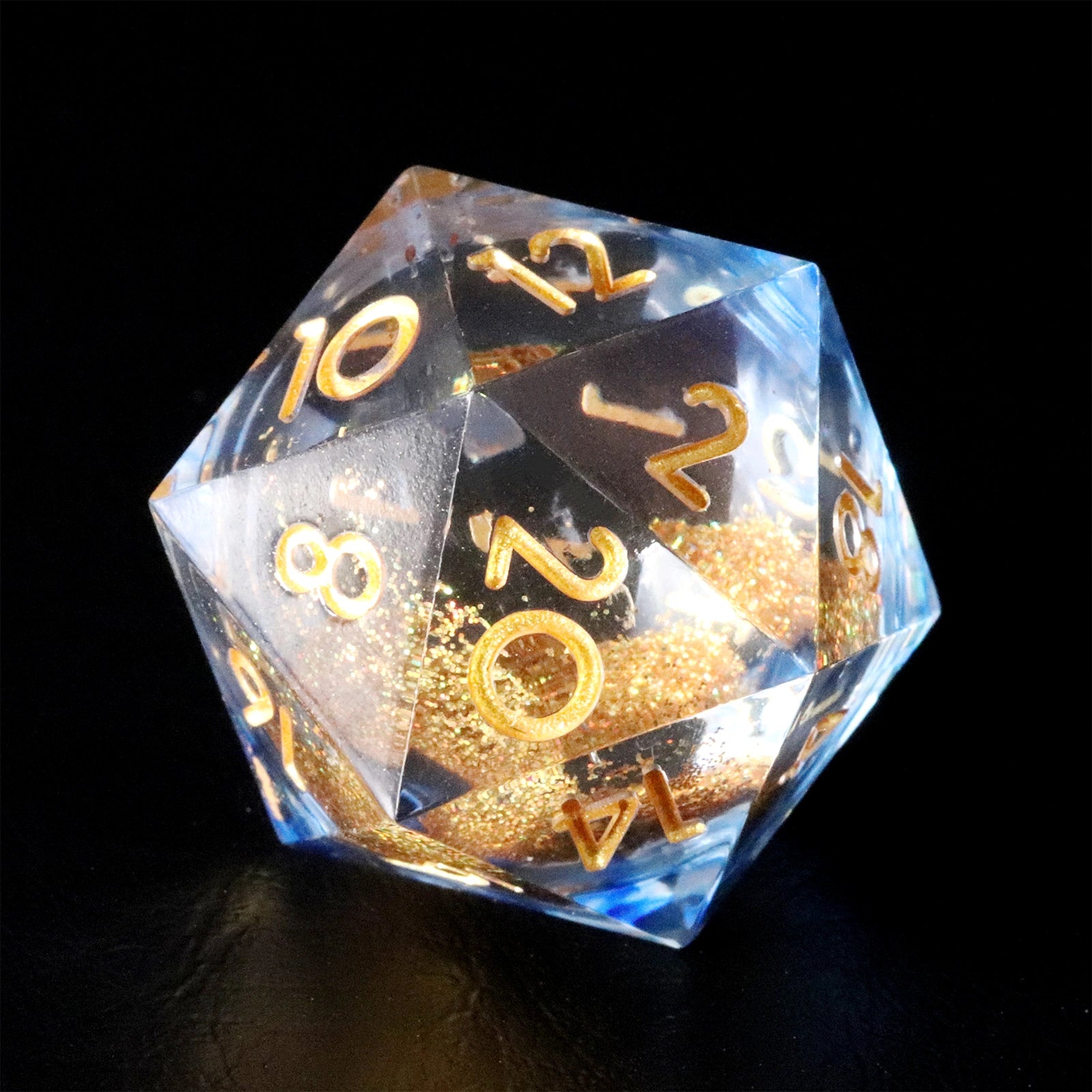 DragonStone D&D Blue Mist Sand Resin Dice Set