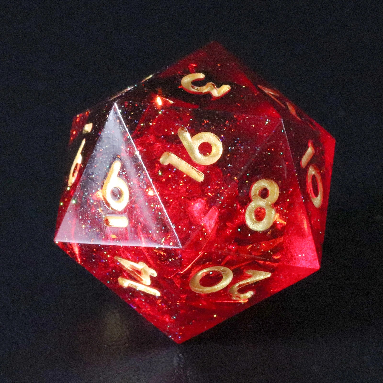 DragonStone D&D Crimson Witch Resin Dice Set