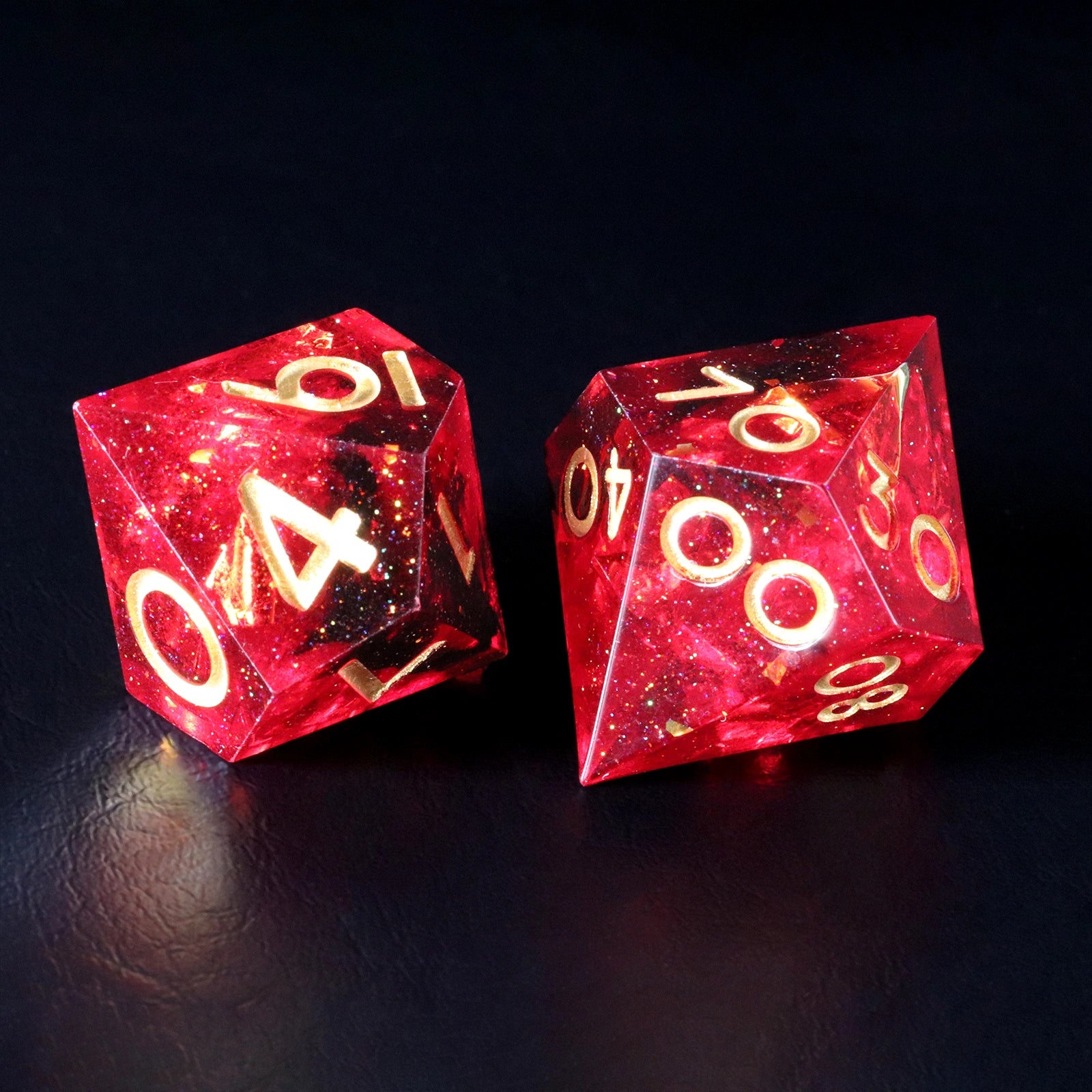 DragonStone D&D Crimson Witch Resin Dice Set