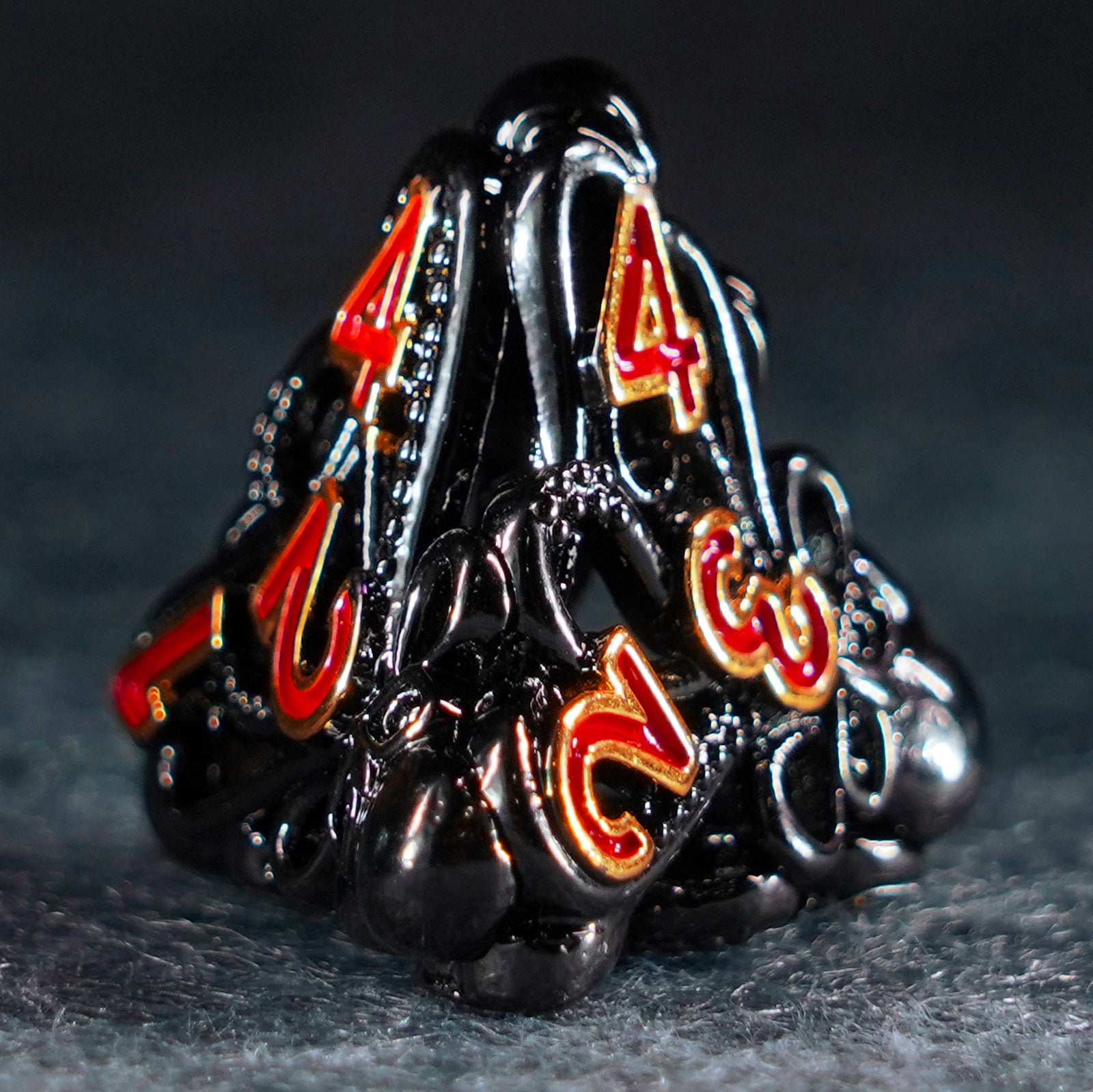 DragonStone D&D Cthulhu’s Tentacle Hollowed Metal Dice Set