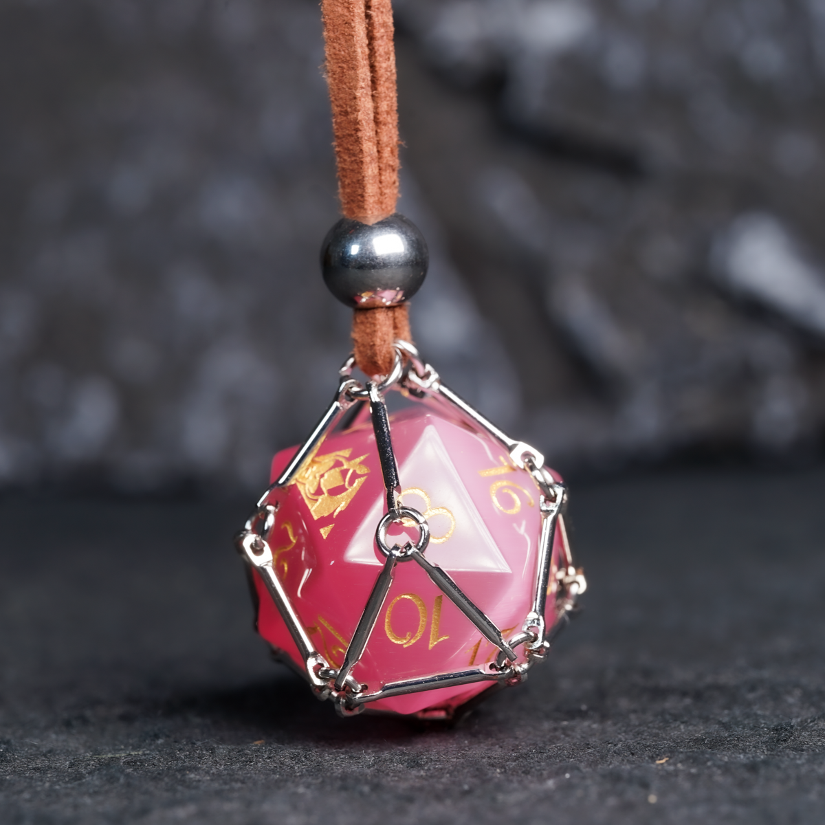 DragonStone D&D D20 Dice Pendant Necklace