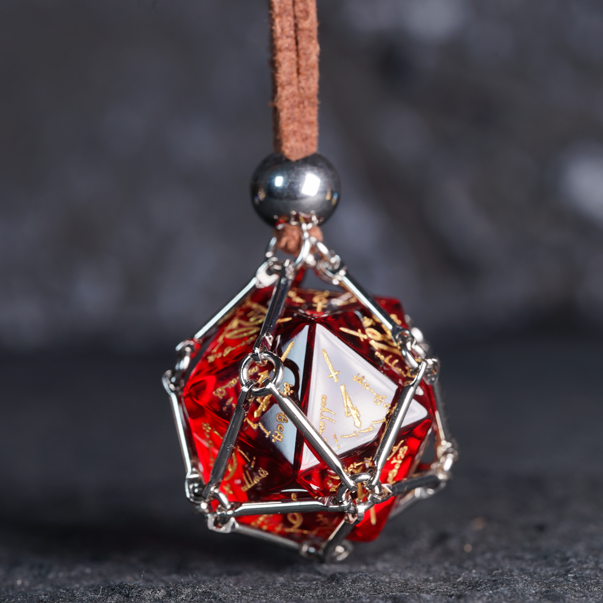 DragonStone D&D D20 Dice Pendant Necklace