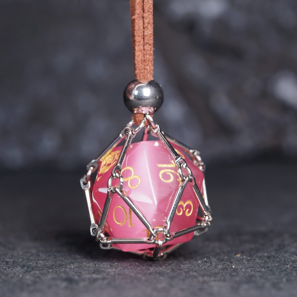 DragonStone D&D D20 Dice Pendant Necklace