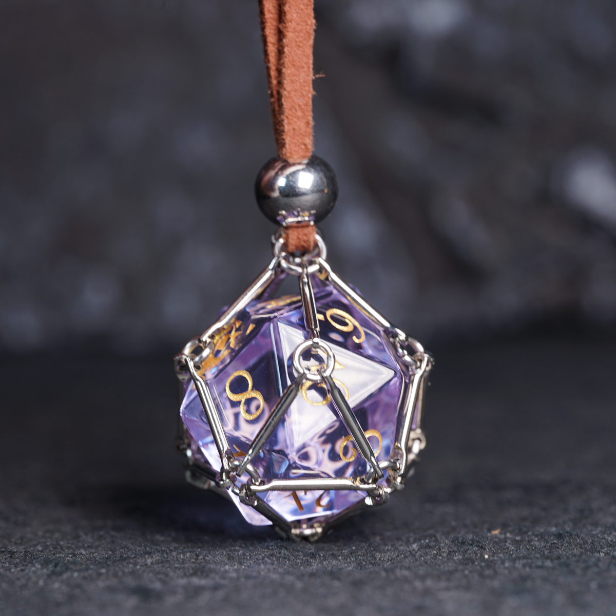 DragonStone D&D D20 Dice Pendant Necklace