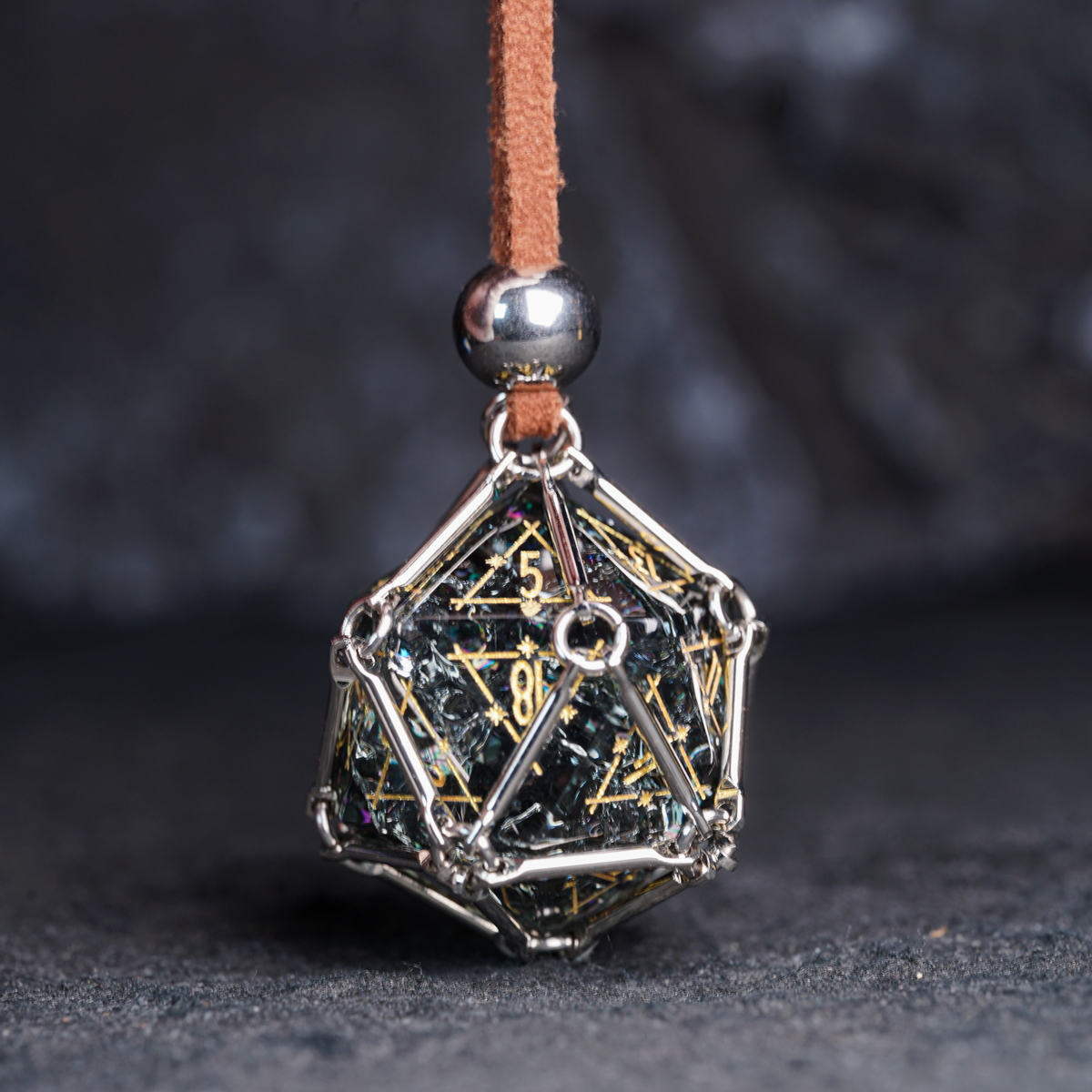 DragonStone D&D D20 Dice Pendant Necklace