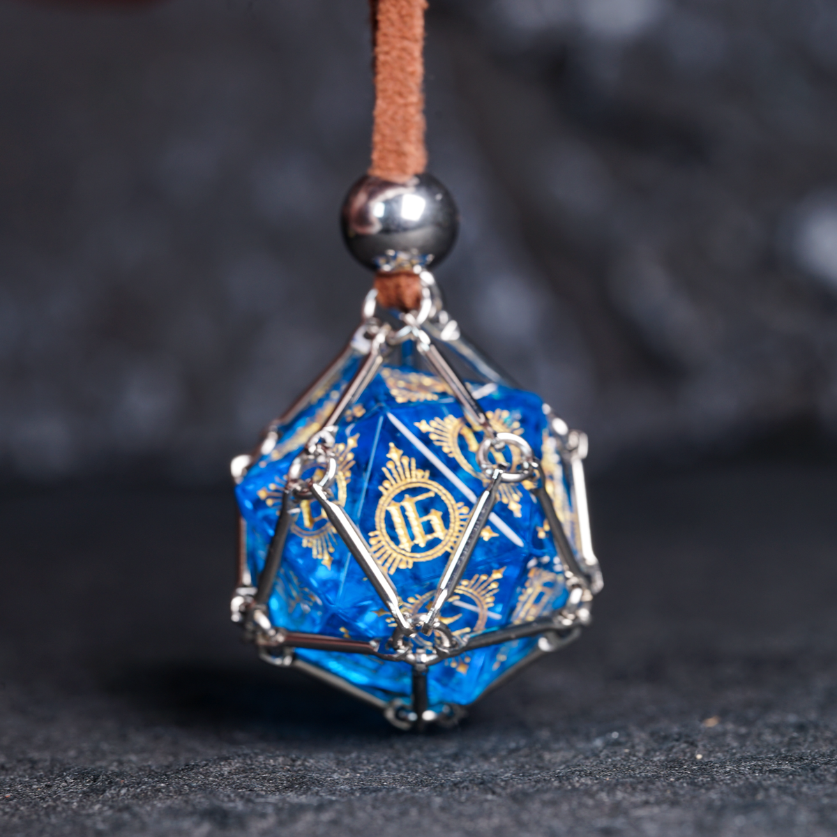 DragonStone D&D D20 Dice Pendant Necklace