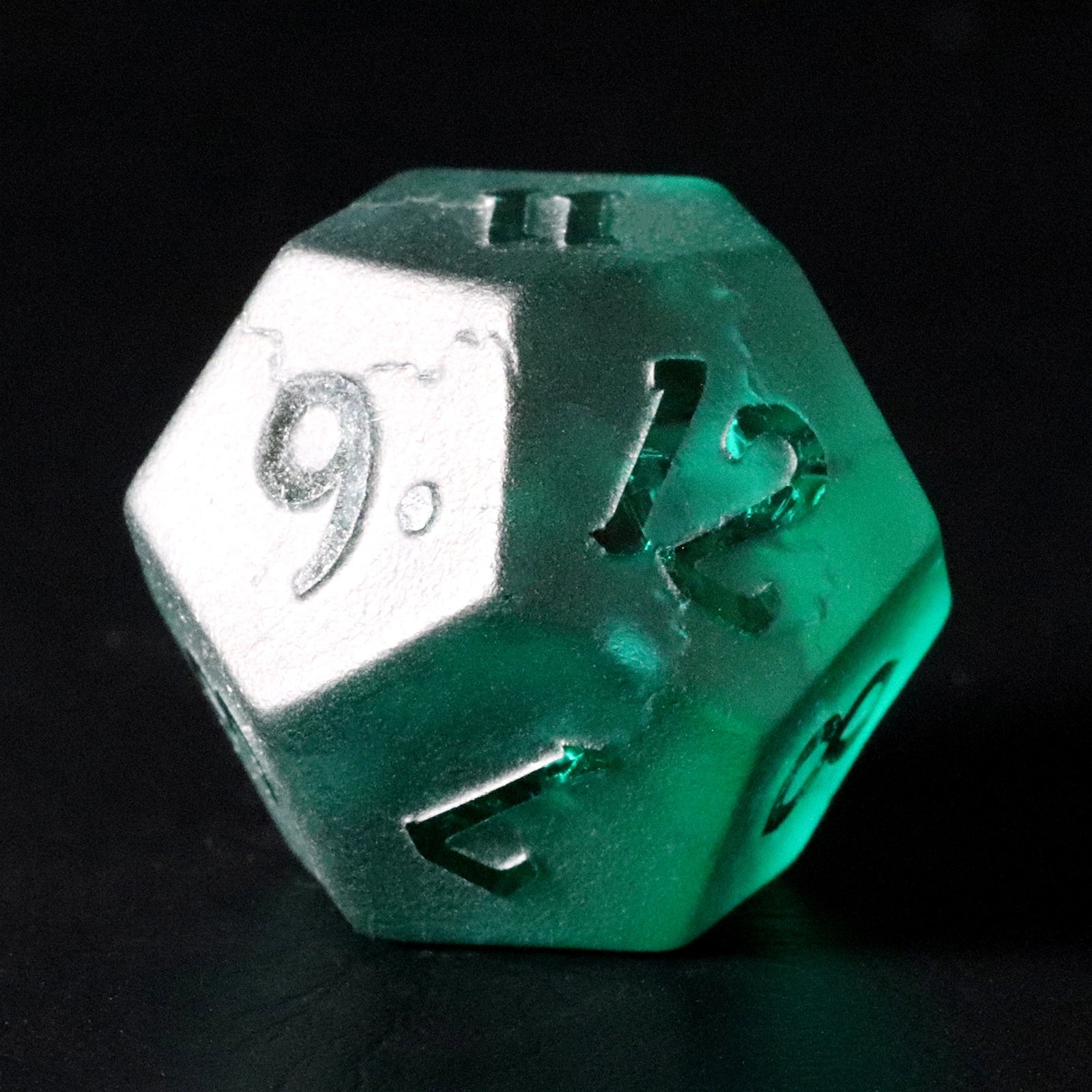 DragonStone D&D Green Lightning Zircon Dice Set