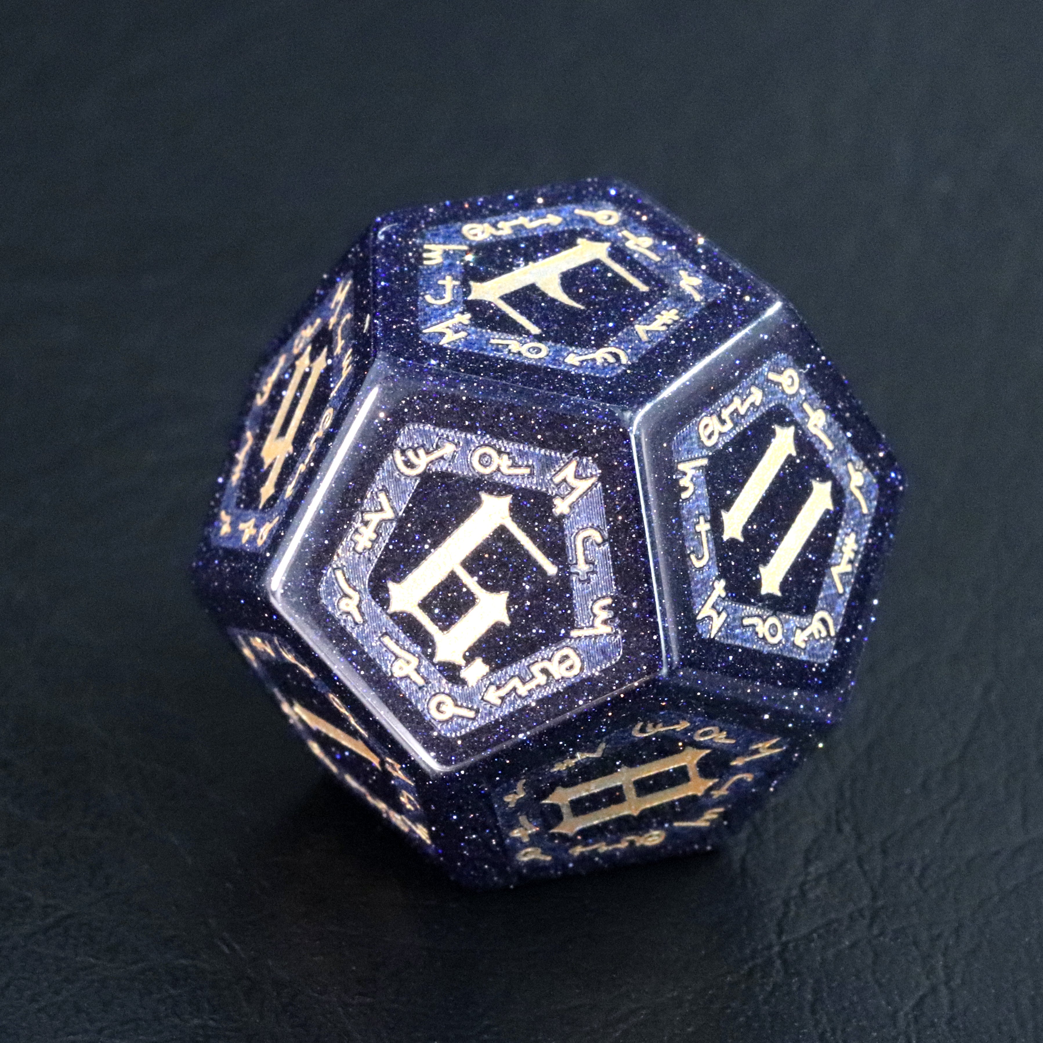 DragonStone D&D The Sign of Azathoth Blue Sandstone Dice