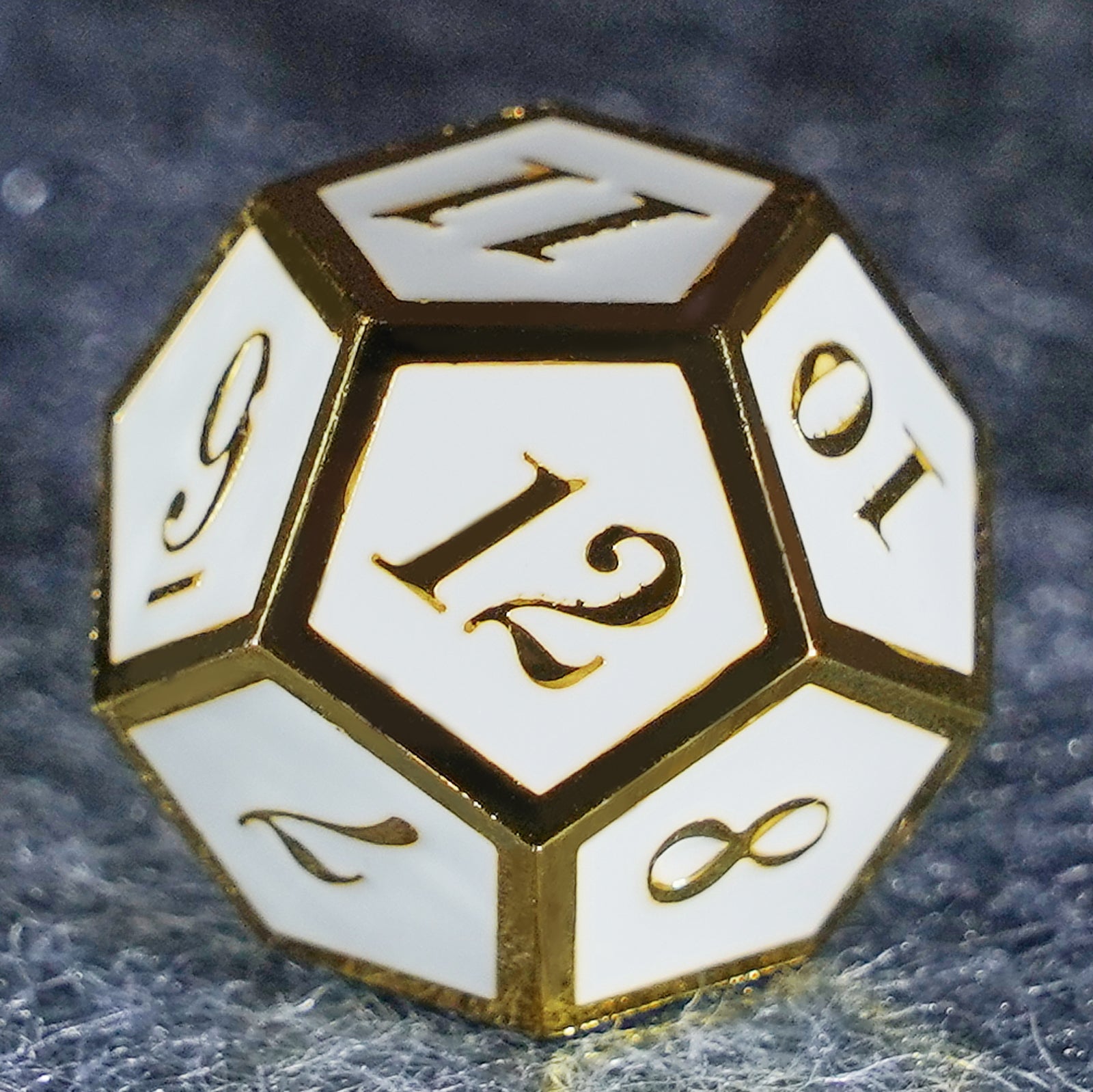 DragonStone D&D White Queen Solid Metal Dice Set