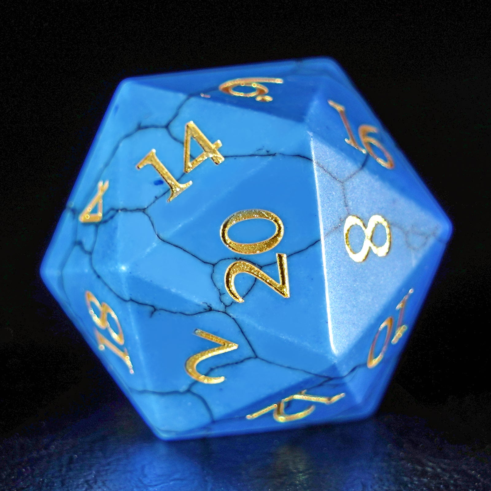 DragonStone Logo D&D Blue Turquoise Dice Set