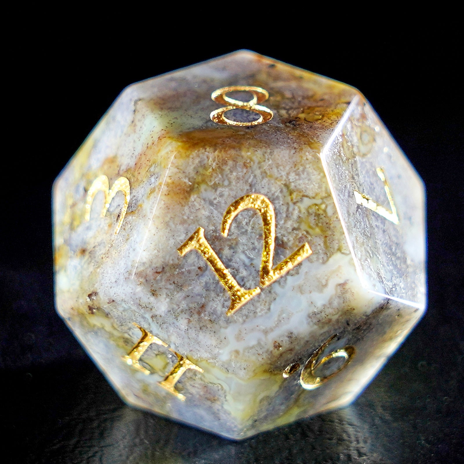 DragonStone Logo D&D Imperial Jasper Dice Set