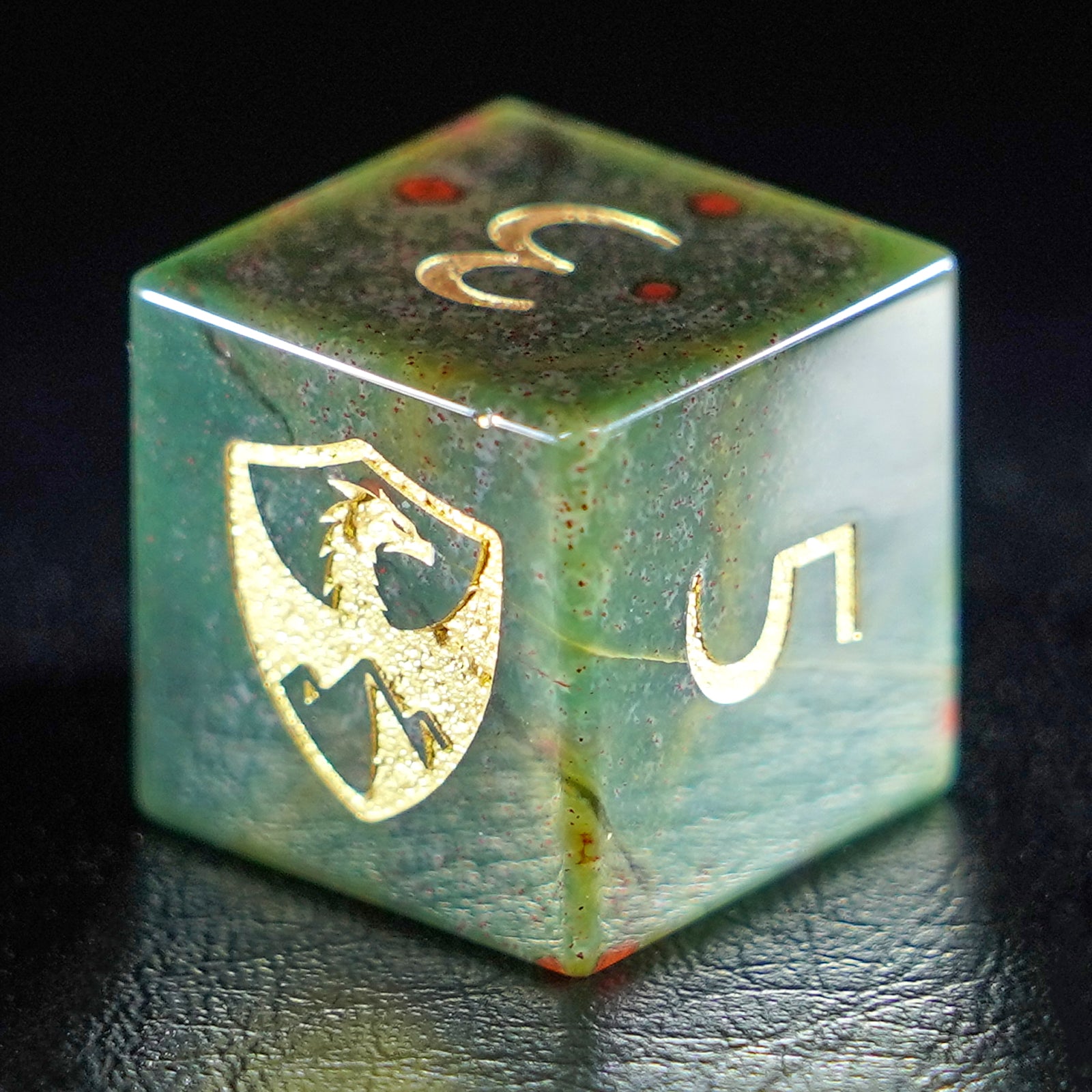 DragonStone Logo D&D Imperial Jasper Dice Set