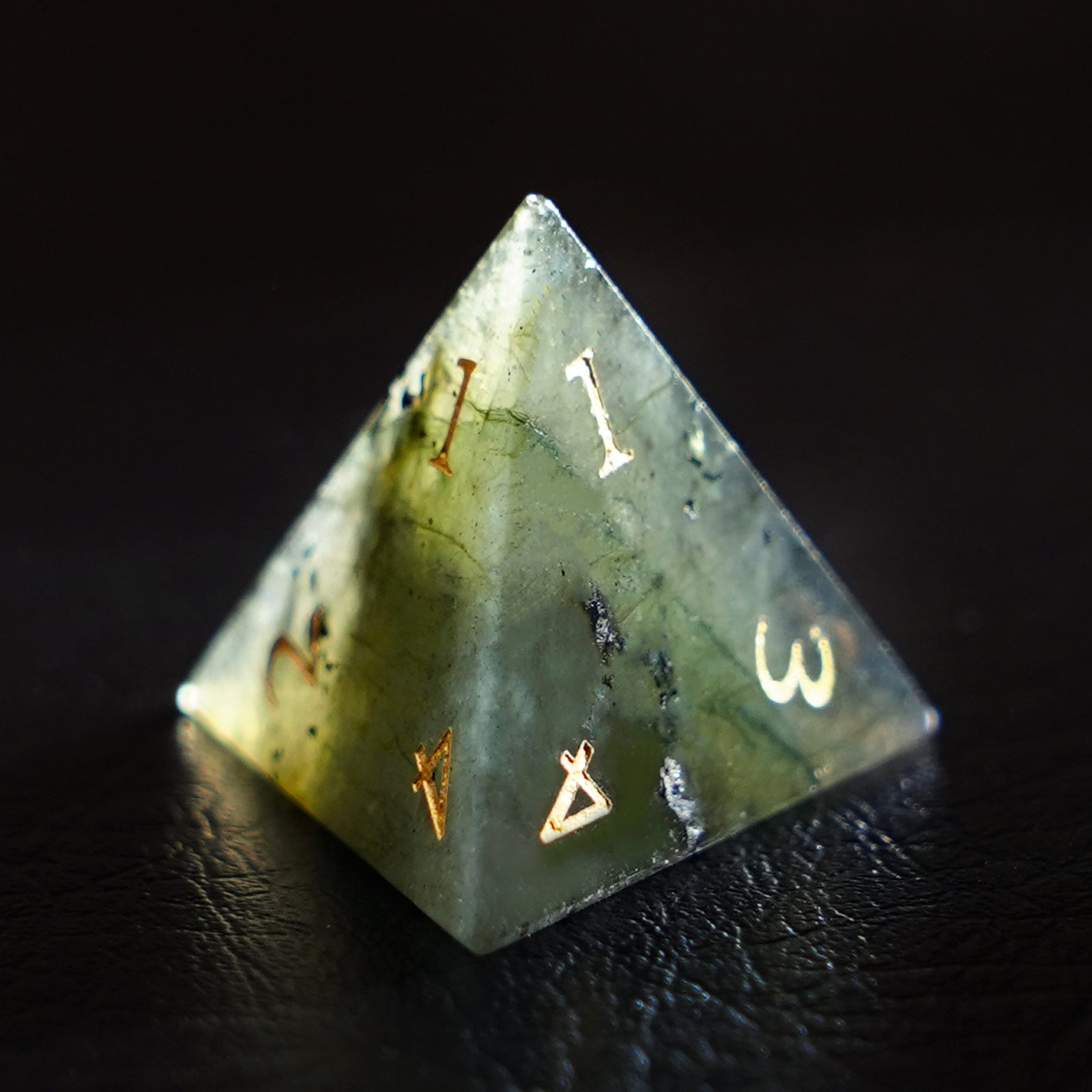 DragonStone Logo D&D Labradorite Dice Set