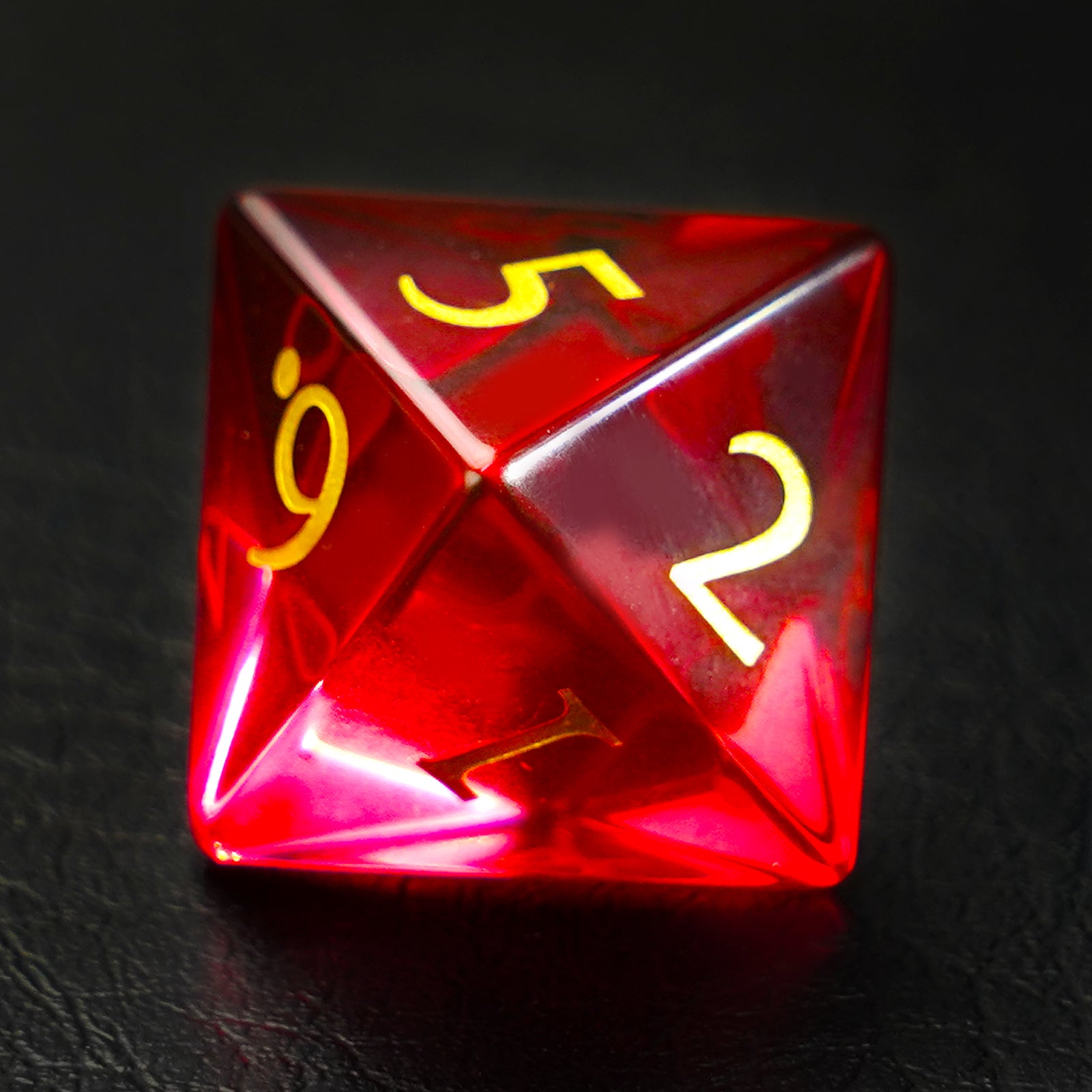 DragonStone Logo D&D Red Zircon Dice Set