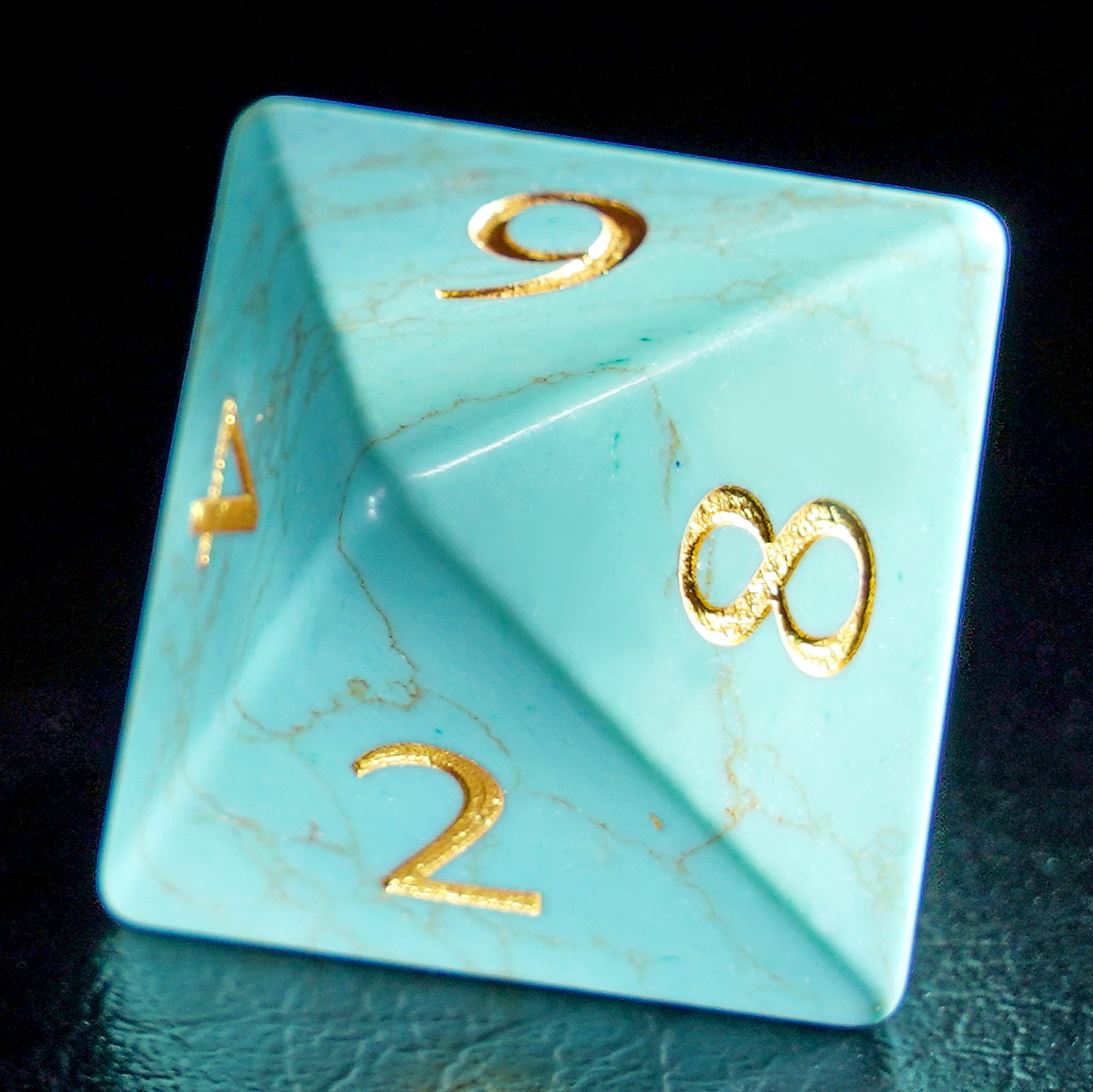 DragonStone Logo D&D Turquoise Dice Set