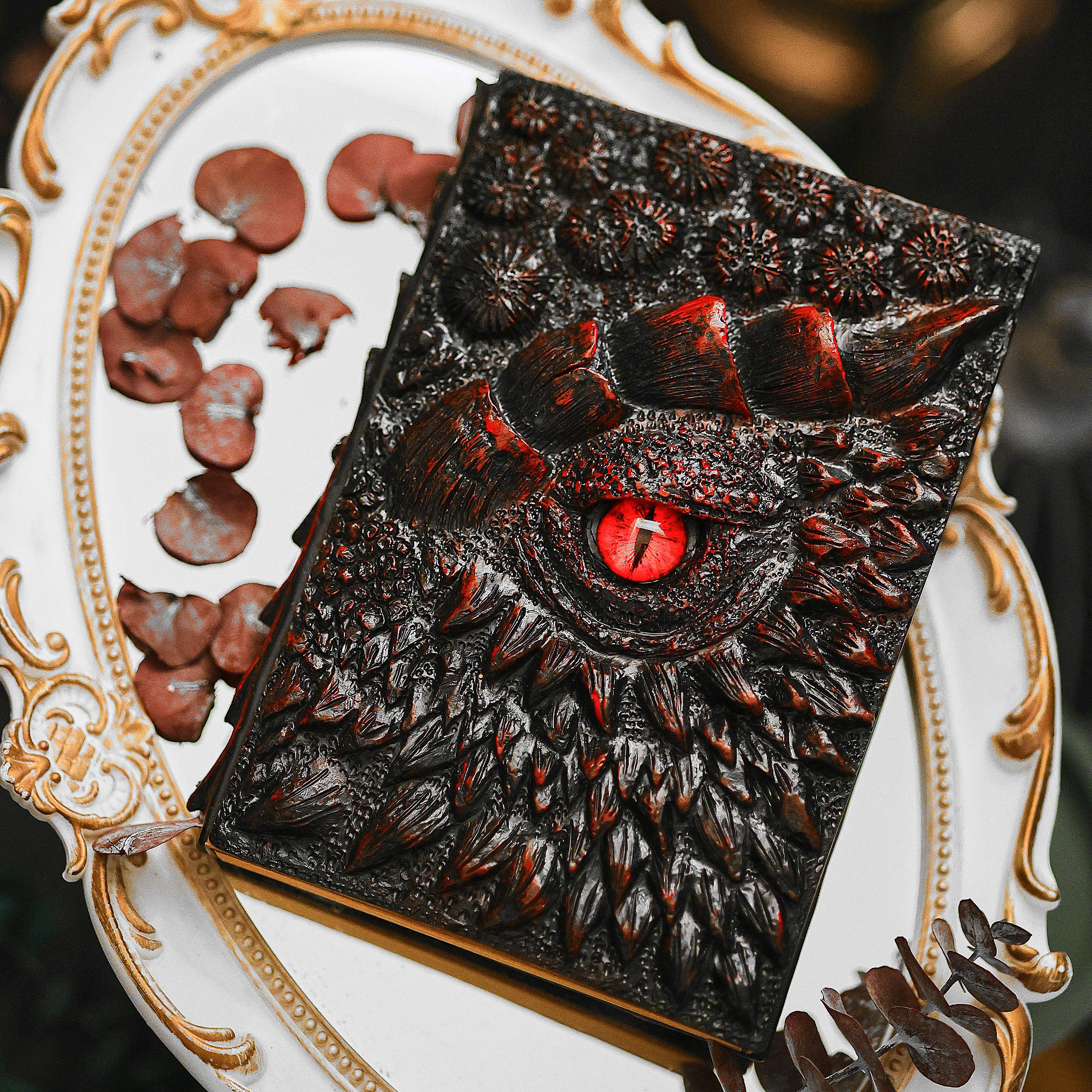 Night Dragon of Magic Resin 3D Book