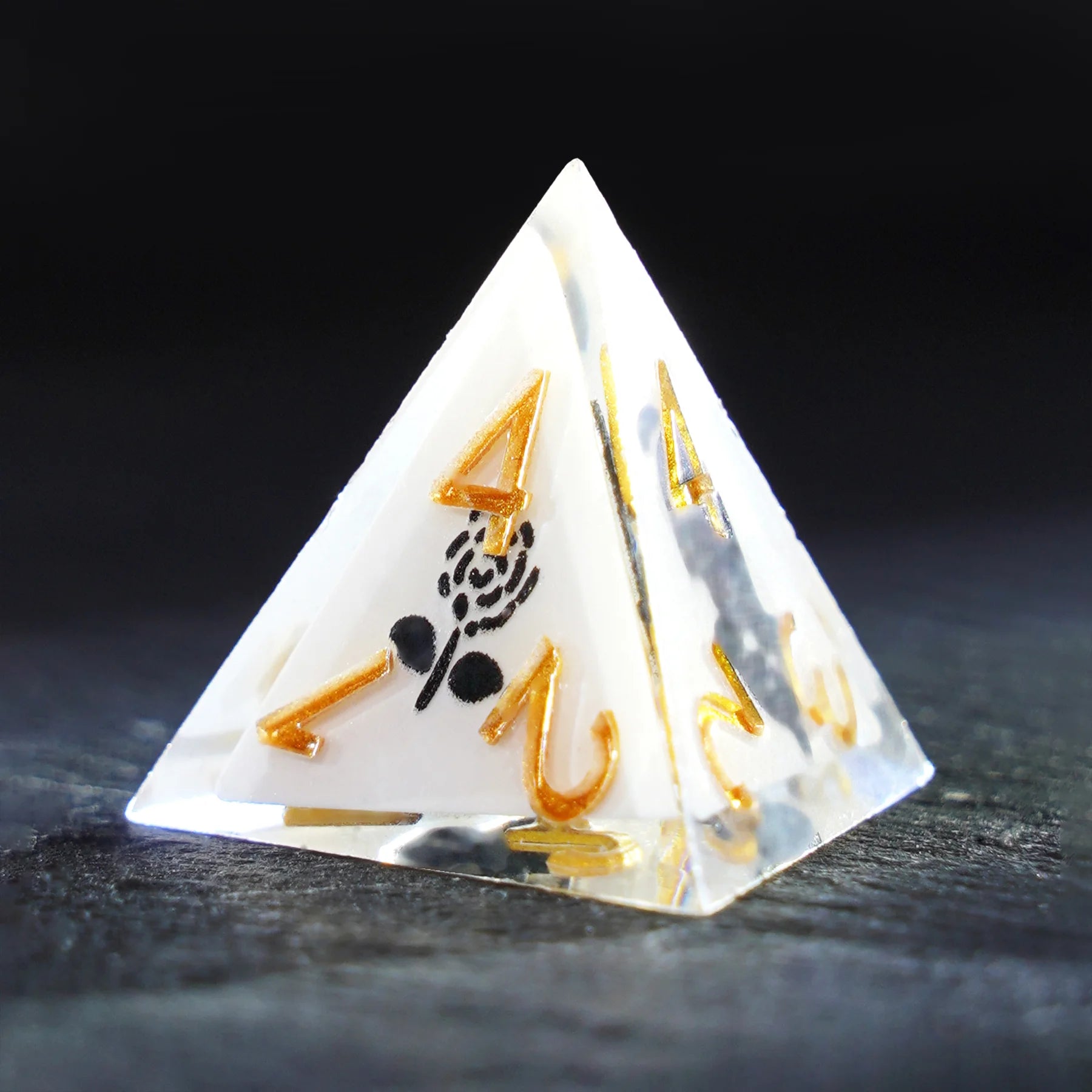 Milk Cat · Black Kitty Everyday Resin Dice Set