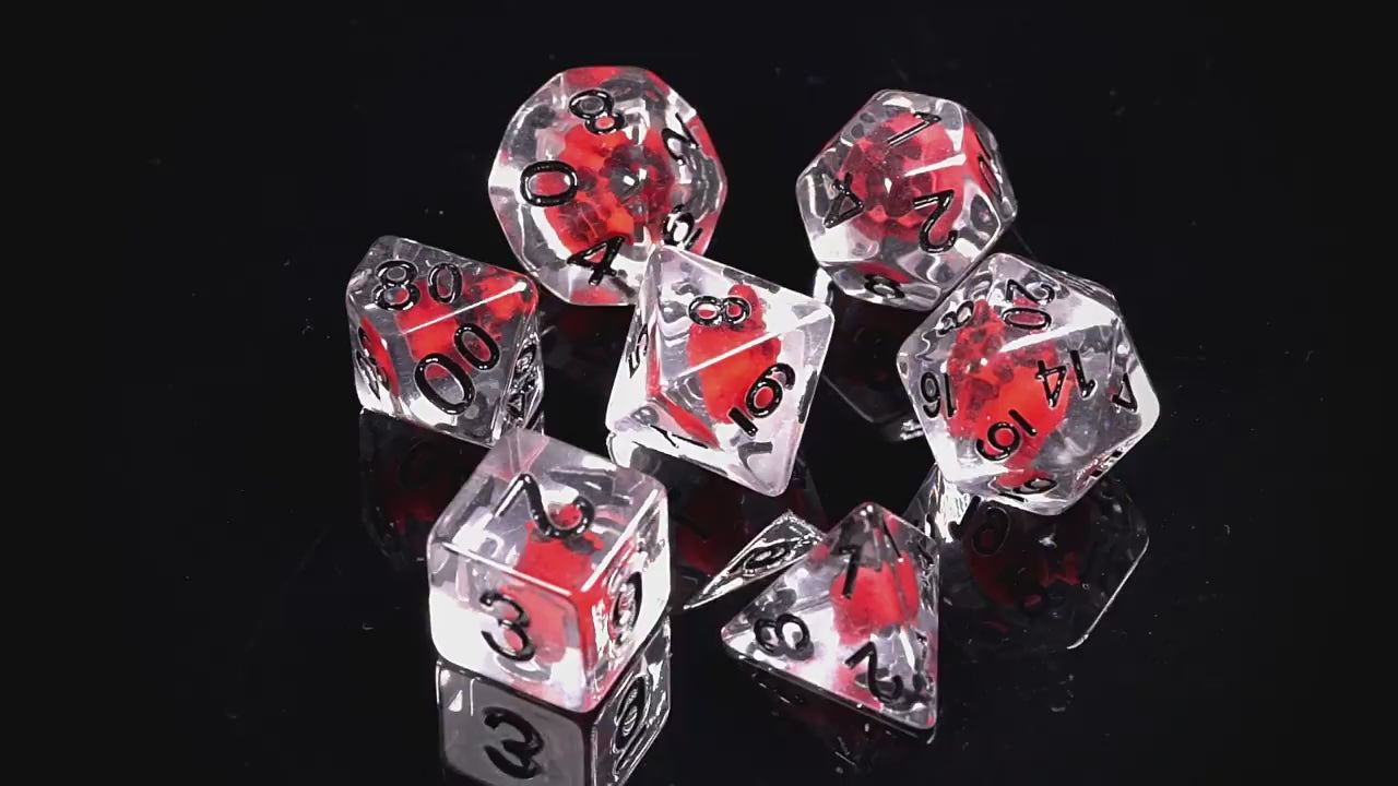 Load video: DragonStone D&amp;D Death Skull Resin Dice