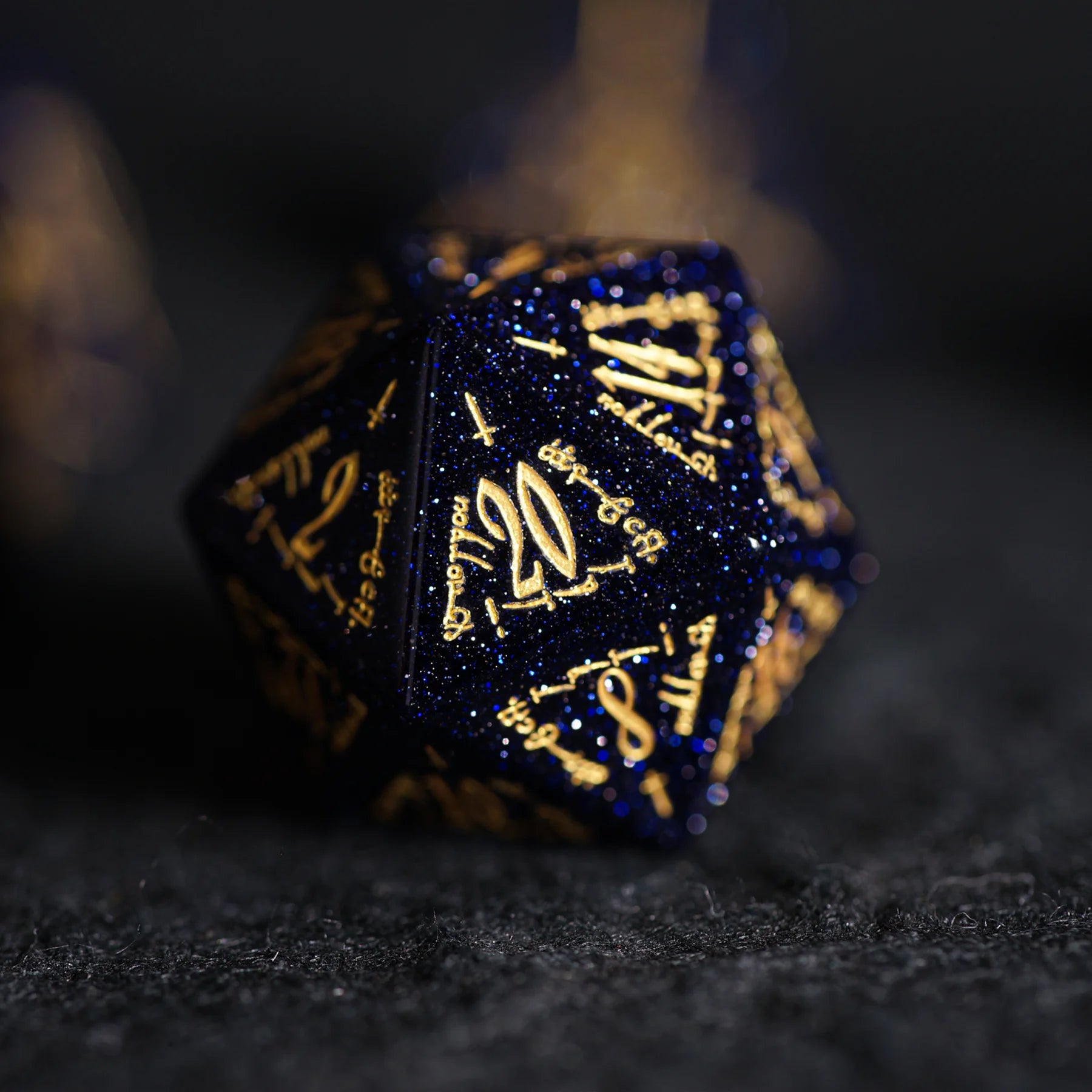 Starlight Arcanist · Blue Sandstone Dice Set