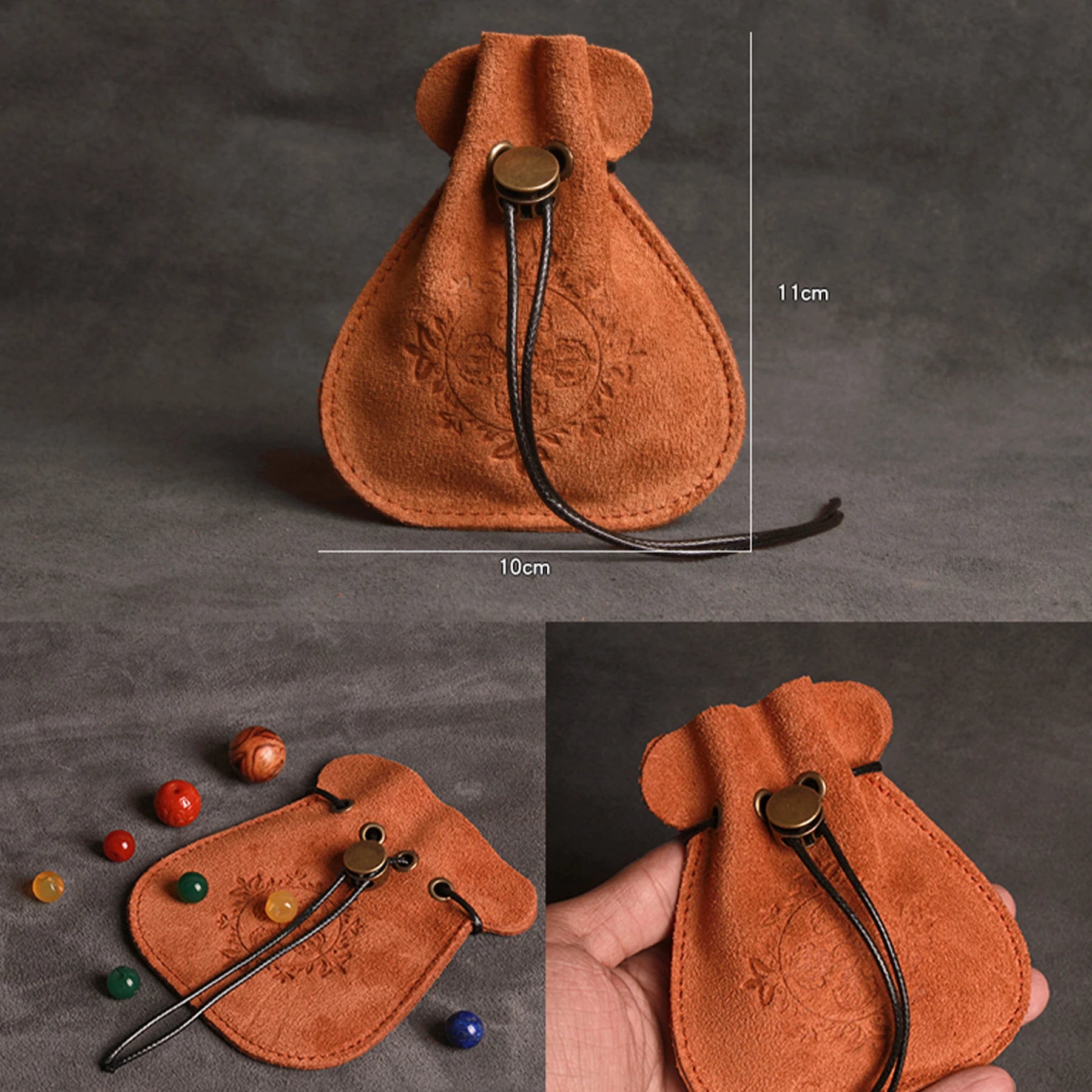 The Ranger’s Token — Handmade Leather Dice Pouch