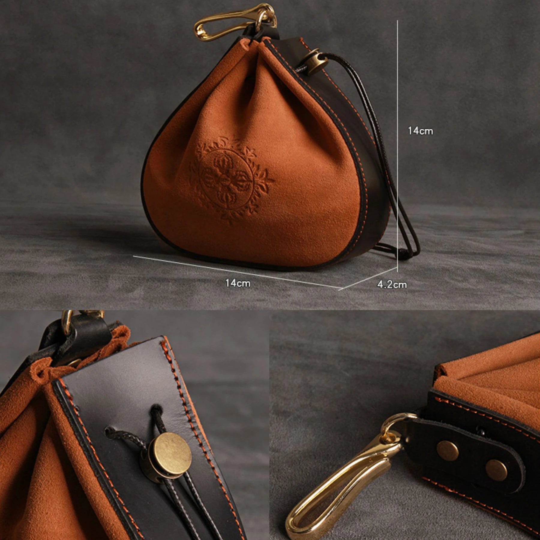 The Ranger’s Token — Handmade Leather Dice Pouch
